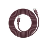 Avolt Cable 1 Câble USB-C vers USB-C Silicone 2m 100W, pour iPhone 17/16/15 | Mulberry Red - USB-C vers USB-C, 2 m silicone, 100W. Pas pour iPhone Lightning (iPhone 14 et avant)