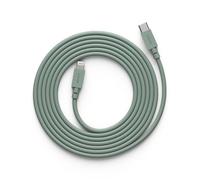 Avolt Cable 1 Câble USB vers Lightning - 2m Certifié MFi 60W Charge Rapide pour iPhone, iPad - Silicone Durable & Flexible - Câble de Charge Lightning au Design Scandinave (USB-C, Vert)