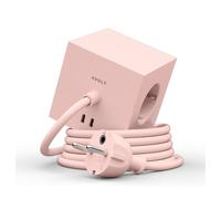 Avolt Cube de prises avec USB C dfp Design Pink - 7350103841189