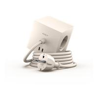 Avolt Cube de prises avec USB C dfp Design Beige - 7350103841240