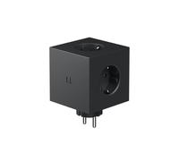 Avolt Square 2 Multiprise Murale Cube, 3 Prises, 2 USB-C 30W | Multiprise murale noire sans câble. Cube design, prise directe gain de place, charge rapide USB-C 30W pour bureau et maison