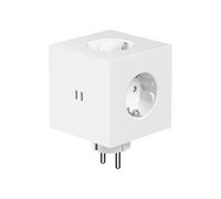 Avolt Square 2 Multiprise Murale USB-C - Design Minimaliste et Iconique - Multiprise sans Câbles - Triple Prise avec Deux Ports USB-C pour Une Charge Rapid (Blanc)