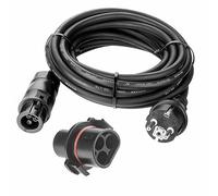 Avoltik Câble de Raccordement Onduleur 3 Broches 15 m - Robuste avec Prise Betteri BC01 et Fiche Schuko - Raccordement Solaire Double Face avec Connecteur AC et Adaptateur Ly01-bc01
