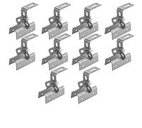 Avoltik Lot de 10 crochets de toit photovoltaïques pour une fixation sûre sur la tôle trapézoïdale I Rails robustes et inoxydables pour panneaux solaires en acier inoxydable 1.4301 I Support de module