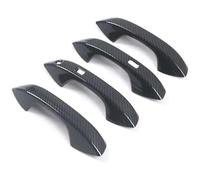 Avoltre Poignée de porte extérieure gauche LHD pour Golf 8 MK8 2021 2022 4 pièces ABS, texture fibre carbone