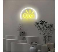 Avoltre pour Les lumières de fête au néon D'Ambiance Apaisante Lampe Enseignes Au Néon À Lettres Ouvertes Alimentées par, Luminosité Réglable, Lumières(B)