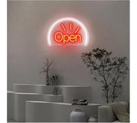 Avoltre pour Les lumières de fête au néon D'Ambiance Apaisante Lampe Enseignes Au Néon À Lettres Ouvertes Alimentées par, Luminosité Réglable, Lumières(A)