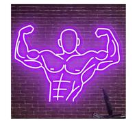 Avoltre pour Les lumières de fête au néon Décoration Lumineuse néon Muscle pour enseigne luminosité réglable LED personnalisée pour enseignes(A)