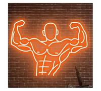 Avoltre pour Les lumières de fête au néon Décoration Lumineuse néon Muscle pour enseigne luminosité réglable LED personnalisée pour enseignes(F)