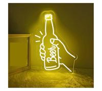 Avoltre pour Les lumières de fête au néon Décoration Lumineuse néon pour Bouteille de bière pour enseignes Lumineuses luminosité réglable Lettre 25 cm x 30