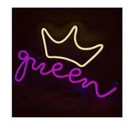 Avoltre pour Les lumières de fête au néon Enseigne au néon Lettres Bleues Guirlande Lumineuse décorative pour fête d'anniversaire(Neon2)