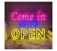Avoltre pour Les lumières de fête au néon Néon Enseignes Lumineuses Decor Enseigne Au Come in We are Open Lumière Ouverte