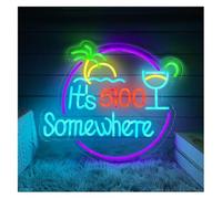 Avoltre pour Les lumières de fête au néon Néon Enseignes Lumineuses Decor Enseigne Au It's 5:00 Somewhere(A)