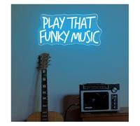 Avoltre pour Les lumières de fête au néon Néon Enseignes Lumineuses Decor Enseigne Au Play That Funky Music