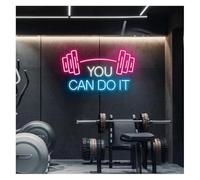 Avoltre pour Les lumières de fête au néon Néon Enseignes Lumineuses Decor Enseigne Lumineuse You Can Do It avec Haltères