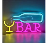 Avoltre pour Les lumières de fête au néon Néon Signe Bar Enseigne Au LUMIÈRE pour LED pour Pub Fête Bar Salle Club Boutique 29cm×14.4cm