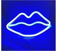 Avoltre pour Les lumières de fête au néon Néon Signe LED Lèvres De Fumer pour Bar Pub Fête Mur Chambre Art Décor Décoration Veilleuse(Neon-5)