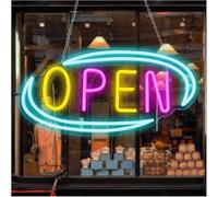 Avoltre pour Les lumières de fête au néon Néon Signe Panneau LED Open À Intensité Variable, Veilleuse Murale Commerciale Suspendue pour Salon Décor D'hôtel