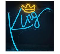 Avoltre pour Les lumières de fête au néon pour Les enseignes au néon, Lettres Bleues, guirlandes Lumineuses décoratives(Neon1)