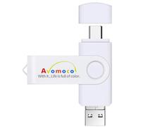 Avomoco e sauvegarde 3 en 1 pour photos de téléphones portables avec port USB C et micro port 128 Go compatible avec iPhone 15, 15 Pro, Promax et Samsung, LG, Google, Hua Wei, Moto, One Plus,