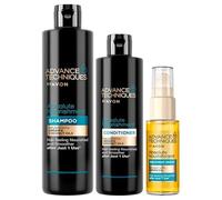 AVON Advance Techniques Kit 3 pièces Shampoing/après-shampoing/sérum à l'huile d'argan marocaine