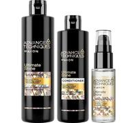 AVON Advance Techniques Ultimate Shine Kit de soins capillaires 3 pièces