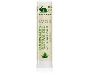 Avon Cannabis Sativa Oil Nourish & Calm baume à lèvres à l'huile de chanvre 4,5 g