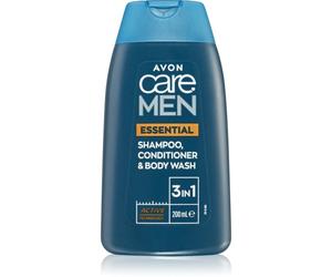 Avon Care Men Essential 3 en 1 : shampoing, après-shampoing et gel douche 200 ml