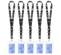 Avorast Lot de 5 cordons de croisière pour cartes de bateau, cordons de bateau de croisière avec porte-badges imperméables pour toutes les croisières, les essentiels de bateau de croisière, pour Royal