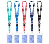 Avorast Lot de 5 langes de bateau de croisière avec porte-badge d'identité étanches pour Royal Caribbean, carnaval, N ruise 2025 (Mix)