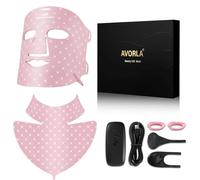 Avorla Masque de beauté à lumière LED - Thérapie par lumière rouge - Photons - Soin de la peau - Anti-rides - Réduit l'acné - Traitement de l'acné