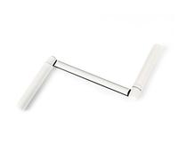 AvosDim.com stores, rideaux, moustiquaires Poignée de Manivelle pour Volet Roulant - Compatible Tringle Ronde Ø12mm - Longueur 310mm - Acier Robuste & Poignée Blanche - Ergonomique & Durable