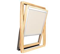 AvosDim.com stores, rideaux, moustiquaires Store pour fenêtre de Toit Compatible Velux ® Occultant Uni (Beige, 304)