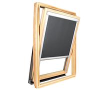 AvosDim.com stores, rideaux, moustiquaires Store pour fenêtre de Toit Compatible Velux ® Occultant Uni (Gris Anthracite, 606)