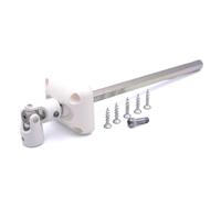 Avosdim MINI BLOC GUIDE GENOUILLÈRE ANGULAIRE - 6 pans 10 L165 blanc - D189NG - Volet roulant - Pièce détachée compatible ZF (réf. D189NG)
