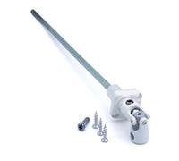 Avosdim MINI BLOC GUIDE GENOUILLÈRE ANGULAIRE - 6 pans 7 L320 blanc - Volet roulant - Pièce détachée compatible ZF (réf. D845NG)