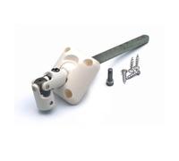 Avosdim MINI BLOC GUIDE GENOUILLÈRE ANGULAIRE - carré 8 L125 blanc - D204NG - Volet roulant - Pièce détachée compatible ZF (réf. D204NG)