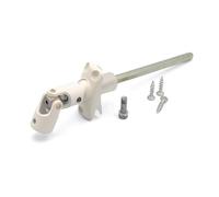 Avosdim Mini bloc guide pla.gen.AL12-6 pans 7 L130 blanc nelle - Volet roulant - Pièce détachée compatible ZF (réf. D753NG)