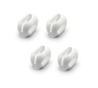 AVOSDIM Raccord chaînette à billes 4 mm pour store - Lot de 4, Blanc | Répare ou ajuste la manœuvre · Billes ø4 mm · Corps 13 mm · Sans outil · Lot de 4