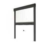 Avosdim Store moustiquaire fenêtre Alu Luxe (Anthracite, L125 x H 160 cm)