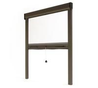 Avosdim Store moustiquaire fenêtre Alu Luxe - H100 x L80cm recoupable - Bronze - Protection contre les insectes