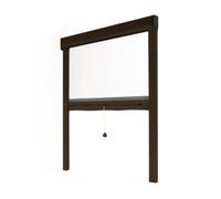 Avosdim Store moustiquaire fenêtre Alu Luxe (Marron, L80 x H 100 cm)
