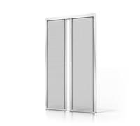 Avosdim Store moustiquaire Porte Alu Luxe - H230 x L240cm recoupable - Blanc 9010 texturé - Protection insectes ajustable