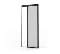 Avosdim Store moustiquaire Porte Alu Luxe - H230 x L140cm recoupable - Gris anthracite 7016 texturé - Protection contre les insectes ajustable