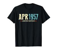 Avr 1957 Vintage Birthday Born in April Retro Bday T-Shirt