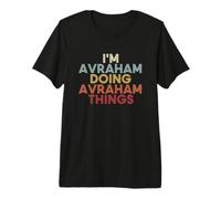 Avraham Name Avraham Personalized Name First Given T-Shirt Haut de Gamme