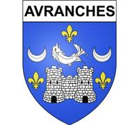 Avranches 50 ville Stickers blason autocollant adhésif - Taille : 17 cm