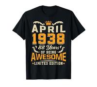 Avril 1938 Vintage 88 Years Awesome 88th Birthday Apr T-Shirt