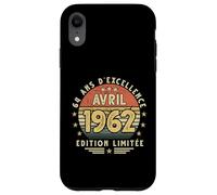 Avril 1962 Cadeau Anniversaire Avril 1962 64 Ans Homme Femme Coque pour iPhone XR