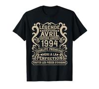 Avril 1994-32 Ans Anniversaire Cadeau Vintage 1994 T-Shirt